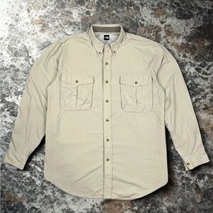 The North Face Beige Button-Up Shirt